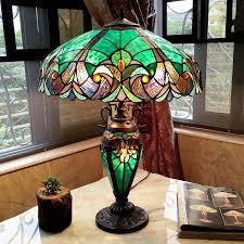 Shop Chloe Tiffany Style Halston Double Lit 2 1 Light Table Lamp On Sale Overstock 7963397