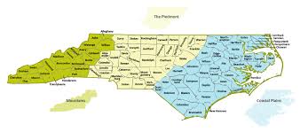 Our State Geography In A Snap Three Regions Overview Ncpedia