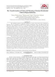 Beasiswa terbuka untuk semua jurusan di australian national university. Pdf The Transformation Of Value And Meaning Of Sentani Residential Tribe In Papua Indonesia