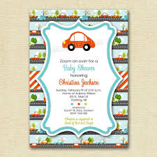 Car Baby Shower Invitation Transportation Baby Shower Invitation Cars And Trucks Invitation C Convite De Carros Festa Infantil Carrinhos Convite Cha De Bebe