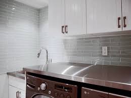 Kitchen tile backsplash trends, title: Miki Glass Carreaux De Verre Murs Centura In 2020 Glass Tile Backsplash Kitchen Glass Tiles Kitchen Grey Laundry Rooms