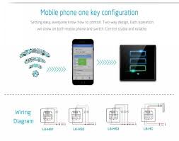 Lanbon Wifi Module Control 3gang Lamp Touch Switch Smart Home Lights Switch With Led Indicator Light Switch Light App Light Control