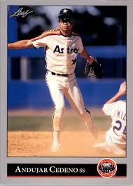 Andújar cedeño page at the bullpen wiki. 1992 Leaf 341 Andujar Cedeno Nm Mt