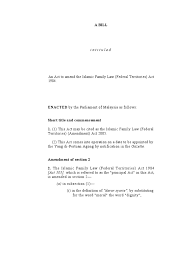 Check spelling or type a new query. Islamic Family Law Federal Territories Amendment Act 2005 Polygamy Marriage