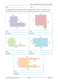 Area And Perimeter Of Compound Shapes