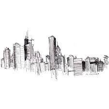 Black And White Chicago Skyline Art Pin By Eliza On Fashion Inspiration Skyline Drawing Chicago Skyline Drawing City Drawing
