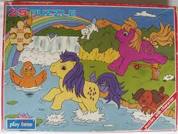 When individual pieces are joined together to create a whole world, puzzle fans will find that their hearts all beat as one! My Little Pony Puzzle Lemondrop And Shady 25 Pieces My Little Pony Baby Vintage My Little Pony My Little Pony Puzzle