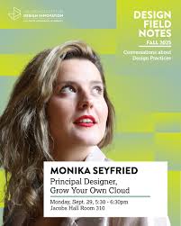 Meet our next speaker: Monika Seyfried, an interaction designer,  researcher, and artist working at the intersection of science, ethics, and  futures. 🌱✨ Her research practice revolves around creating  interdependencies between technology and