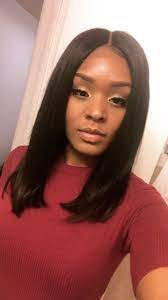 Middle Part Long Bob Wig Foreignlove Hair Sew In Hairstyles Natural Hair Styles Hair Beauty