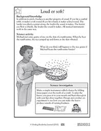 Print free fourth grade science worksheets. Loud Or Soft 3rd Grade 4th Grade Science Worksheet Greatschools