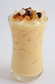 Yogurt Jasmine Milk Tea W Mixed Toppings Boba Tea Recipe Sweet Drinks Milk Tea