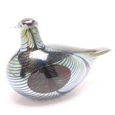 Pino signoretto murano art glass bird bath. Lot Art Iittala Hand Blown Art Glass Bird Figurine By Oiva Toikka