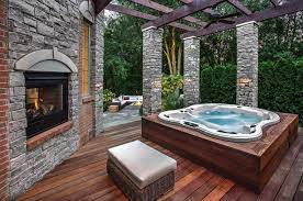 40 Outstanding Hot Tub Ideas To Create A Backyard Oasis Hot Tub Backyard Hot Tub Patio Hot Tub Landscaping