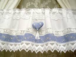 Herzlich willkommen im landhaus feckl / feckl´s appart. Landhaus Gardine Vintage Weiss Blau Shabby Chic 331 Landhaus Gardinen Selbstgemachte Vorhange Gardinen