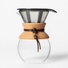 My only issue is that after a week of daily use, excess coffee grounds starting clogging up inside and fly out onto the counter, creating a mess. Bodum 8 Cup 34oz Pour Over Coffee Maker Target