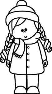 1) if you have javascript enabled you can click the print link in the top half of the page and it will automatically print the coloring page only and ignore the advertising and navigation at the top of the page. Nice Cold Weather Girl Kids Coloring Page Coloring Pages For Coloring Home