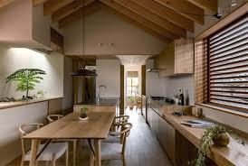 In many newer japanese apartments, the kitchen floors are tile with the sleeping rooms being tatami. Japan Micro House With Small Zen Garden Interiorzine