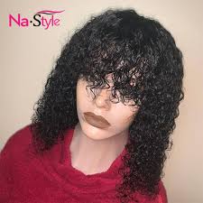 They are ageless styles that have been going on for generations. Water Wave Wig With Bangs Wet And Wavy Human Hair Lace Front Human Hair Wigs With Bang Pre Plucked Lace Wig With Baby Hair Lace Front Wigs Aliexpress