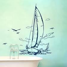 Wandtattoo Segler Segelschiff Sailor Ostsee M1507 Sailboat Tattoo Sailing Art Boat Drawing