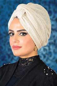 Krem Simli Tesettur Hazir Burgu Bone 2019 Midel Cabelo Touca