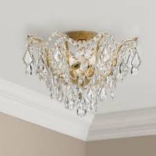 Crystorama Filmore 19 Wide Antique Gold Ceiling Light 5r125 Lamps Plus In 2020 Gold Ceiling Gold Ceiling Light Crystal Ceiling Light