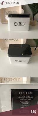 Rae Dunn Recipes Tin Box Tin Boxes Tin Recipe Box Recipe Tin