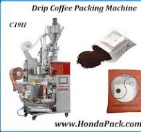 C19II heat sealing drip coffee packaging machine with outer ...