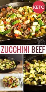 Zucchini Beef Skillet Keto Recipes Dinner Ground Beef Recipes Keto Recipes Easy