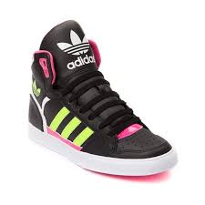 Black And Yellow Adidas Shoes Shop For Womens Adidas Extaball Athletic Shoe In Black Pink Yellow At Journeys Shoes Shop Today For The Ho Shoes Sneakers Adidas Womens Sneakers Addidas Shoes