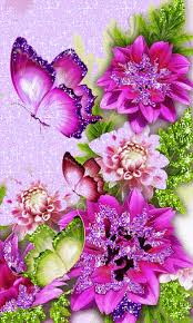 Butterfly Gif Flores Pintadas Mariposas Fondos De Pantalla Fondo De Pantalla De Peces Para que puedas utilizar estas flores hermosas y preciosas como fondo de escritorio. pinterest