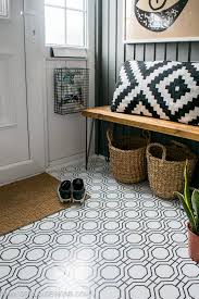 How To Wallpaper A Floor A Renter Friendly Alternative Diy Flooring Furniture Makeover Home Decor