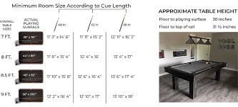 But it's not necessary as all that is required is to measure the width of a table and then double it for the length. Room Size Specifications Olhausen Billiards