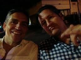 Jim Caviezel with brother Tim in New Orleans