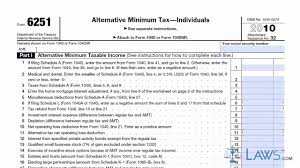 The alternative minimum tax (amt) applies to taxpayers with high economic income by setting a limit on those benefits. Learn How To Fill The Form 6251 Alternative Minimum Tax By Individual Youtube