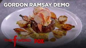 Gordon Ramsay Demonstrates How To Cook Surf And Turf Season 1 Ep 11 The F Word Youtube Gordon Ramsay Recipe Gordon Ramsay Surf And Turf