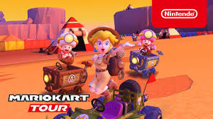 Princess peach, originally referred to as simply princess or princess toadstool in super mario kart, princess peach toadstool is a playable character in all the. Explorer Peach And The Sunset Wilds Track Come To Mario Kart Tour Nintendo Wire