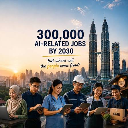 300,000 AI-related jobs by 2030. It's a big ambition for Malaysia, but the  number made me think about something much more basic. Where will the people  come from? And I don't mean