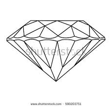 Black And White Gemstone Drawing Gemstone Vector Icon Faceted Gem Precious Object Valuable Logo Black On White Jewel Gemstone Precious Stone Precio Animal Icon Icon Set Vector Faceted Gems