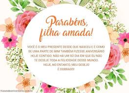 Mensagem De Aniversario Para Filha Amada Frases De Aniversario Filha, que seu caminho seja sempre coberto de bênçãos. para filha amada