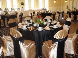 Black And Gold Wedding Reception Weddingreception Receptionideas Goldweddingplacesettings Goldthem Gold Wedding Reception Black Wedding Decorations Wedding