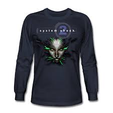System Shock 2 Long Sleeve Men S Long Sleeve T Shirt Long Sleeve Shirt Men Long Sleeve Tshirt Men Men S Long Sleeve T Shirt