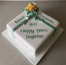 Diamond wedding cake