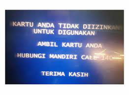 Kartu atm anda tidak diizinkan untuk digunakan? 4 Penyebab Atm Bank Mandiri Tidak Bisa Cek Saldo Dan Cara Mengatasinya Portalilmu Com Ilmu Bank