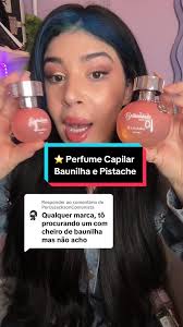 Fragrância de Baunilha e Pistache para Perfume Capilar
