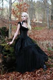 Black Victorian Style Dress Gothic Dress Gothic Wedding Dress Halloween Wedding Dresses
