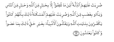 Surah al 'imran means the family of 'imran. Islamicity Org Al Imran The Family Of Imran 3 112