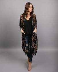 Poetic Notion Velvet Kimono Kimono Outfit Fall Boho Kimono Fashion