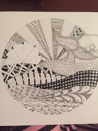 Whale Tail By Dawn Curtis Doodles Art Pattern