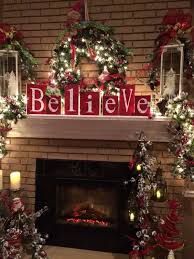 My nephew asked me the other day, if we don't have a fireplace, how is santa going to come down the chimney on christmas eve?? 200 Christmas Fireplace Ideas Christmas Fireplace Christmas Mantels Christmas Mantle