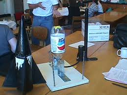 We made a bottle rocket for my cub scout troop. Water Rocketry An Aeronautic Lesson